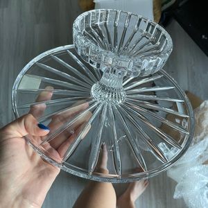 Waterford Marquis crystal cake platter